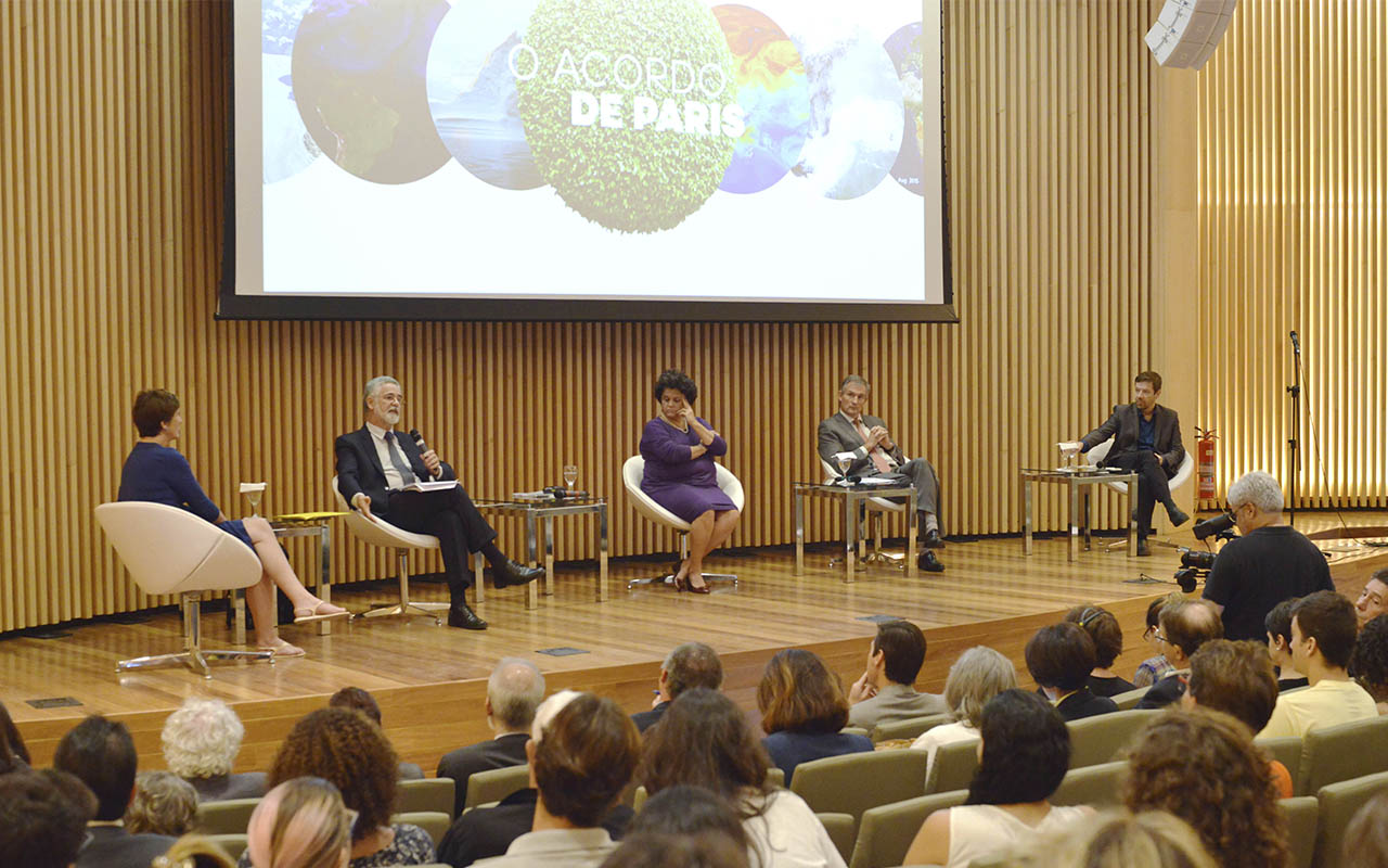 Seminário no auditório do Museu debate os resultados da COP21 / Foto: Marcos Tristão - Museu do Amanhã