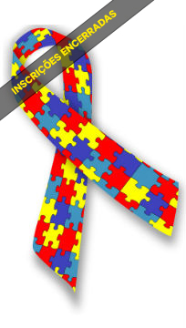 Laço colorido que representa o símbolo do autismo 