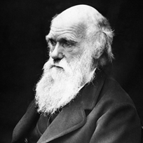 Foto de perfil do cientista Charles Darwin